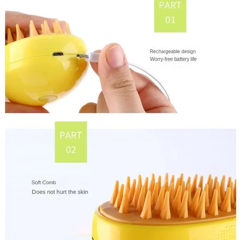 Cat Grooming Steam Brush