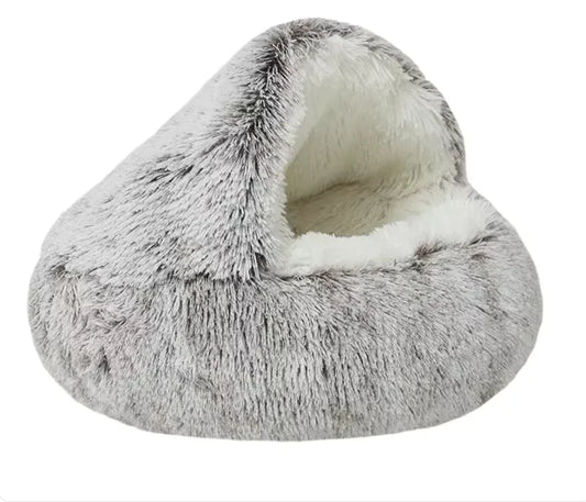Cozy cat fluffy bed